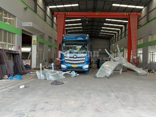 2022.10.9美城(cheng)街(jiē)具(ju)供應鹽城(cheng)濱海公(gōng)交候車(che)亭髮(fa)貨記錄